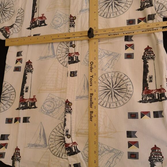 Boca Classics Mens Button Up Shirt Multi-Color Size Medium Cotton Blend - Picture 3 of 14